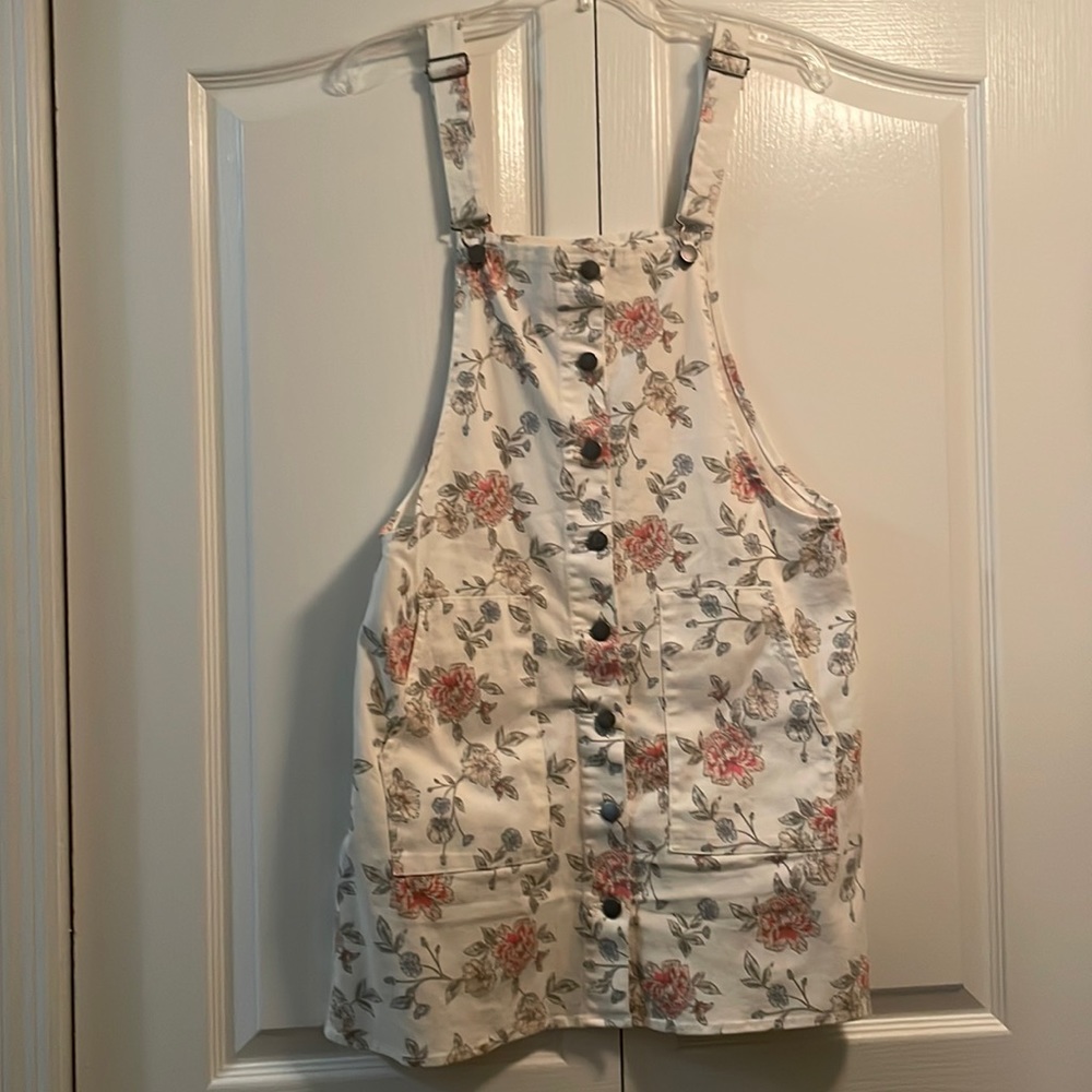 Women’s floral overall dress